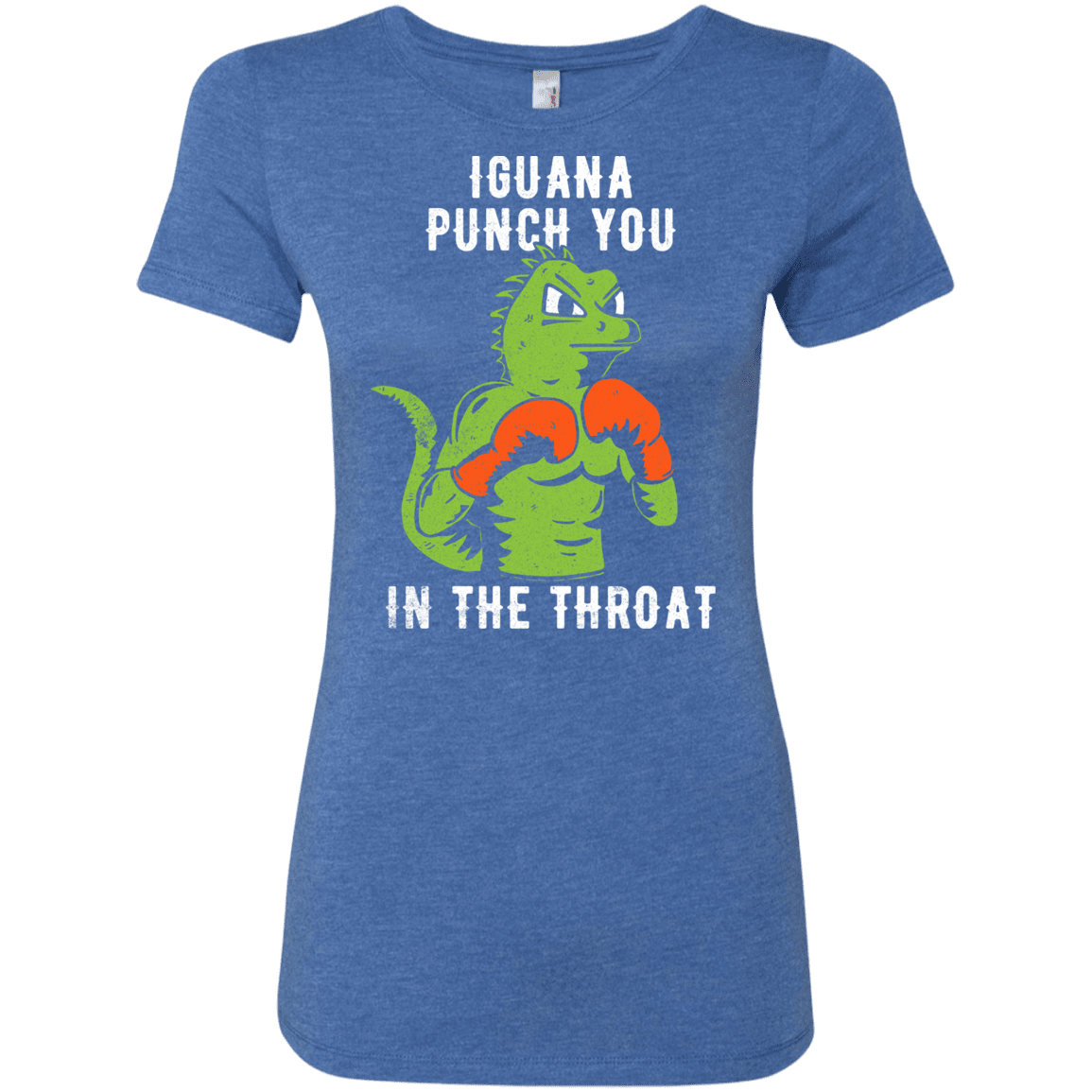 T-Shirts Vintage Royal / S Iguana Punch You Women's Triblend T-Shirt