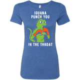 T-Shirts Vintage Royal / S Iguana Punch You Women's Triblend T-Shirt