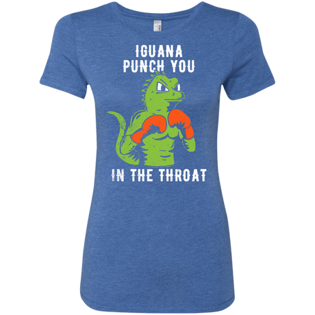 T-Shirts Vintage Royal / S Iguana Punch You Women's Triblend T-Shirt