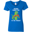 T-Shirts Royal / S Iguana Punch You Women's V-Neck T-Shirt