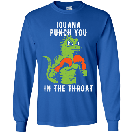 T-Shirts Royal / YS Iguana Punch You Youth Long Sleeve T-Shirt