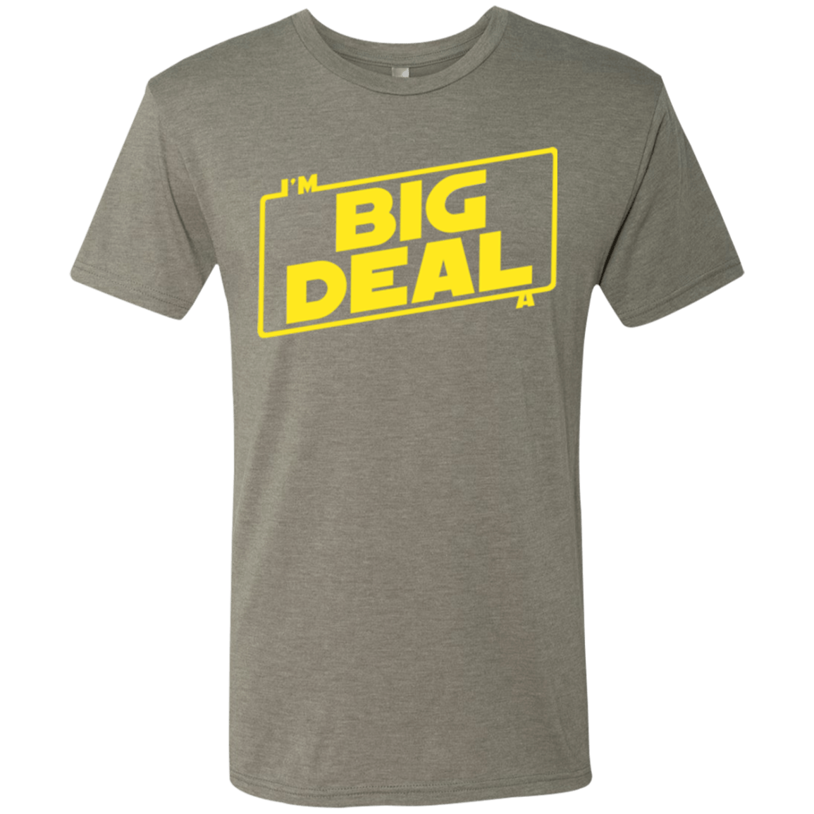 T-Shirts Venetian Grey / Small Im a Big Deal Men's Triblend T-Shirt