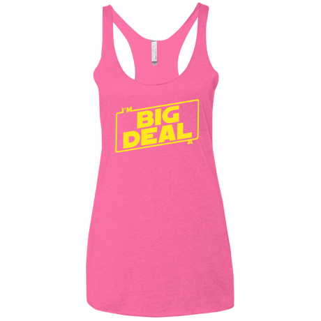 T-Shirts Vintage Pink / X-Small Im a Big Deal Women's Triblend Racerback Tank