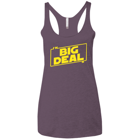 T-Shirts Vintage Purple / X-Small Im a Big Deal Women's Triblend Racerback Tank