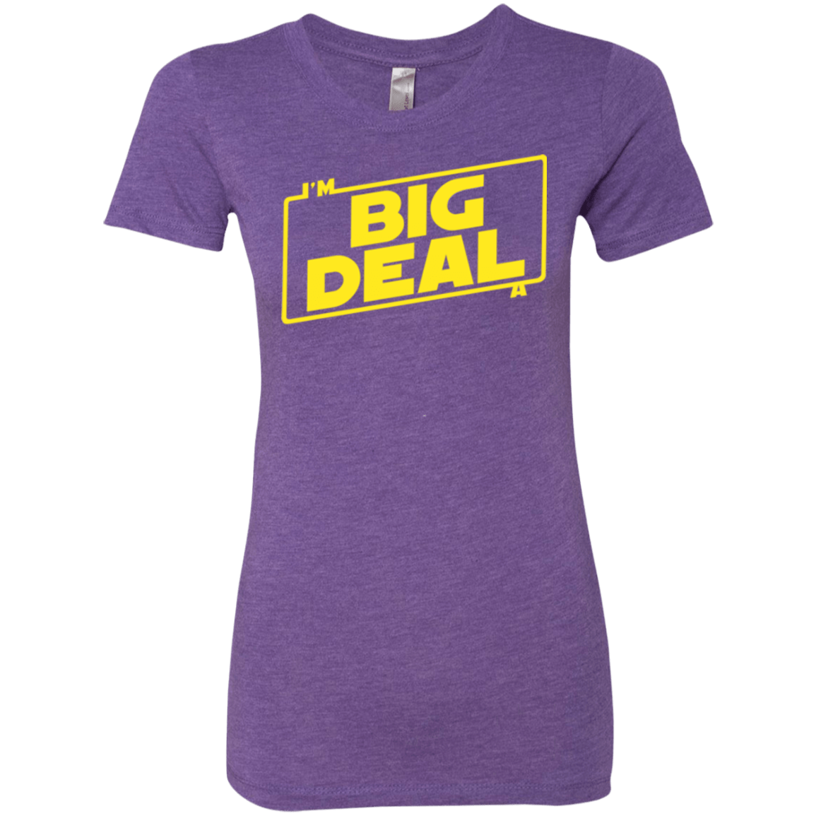 T-Shirts Purple Rush / Small Im a Big Deal Women's Triblend T-Shirt