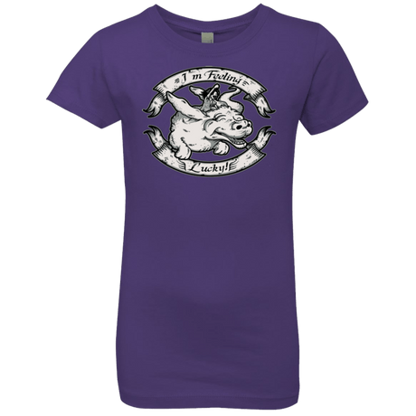 T-Shirts Purple Rush / YXS IM FEELING LUCKY Girls Premium T-Shirt