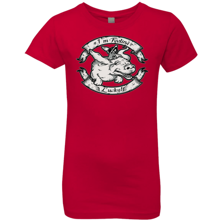 T-Shirts Red / YXS IM FEELING LUCKY Girls Premium T-Shirt