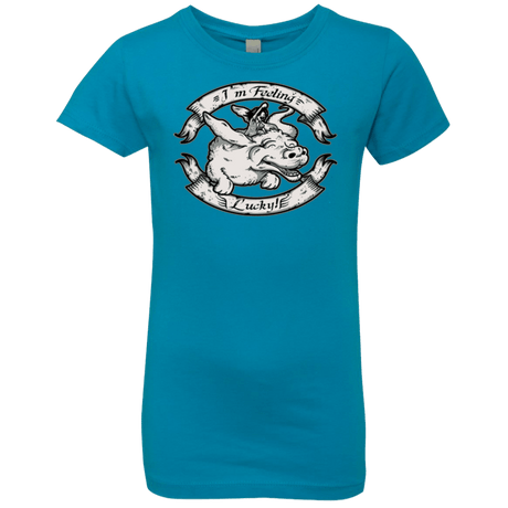 T-Shirts Turquoise / YXS IM FEELING LUCKY Girls Premium T-Shirt