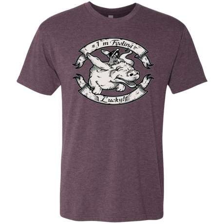 T-Shirts Vintage Purple / Small IM FEELING LUCKY Men's Triblend T-Shirt