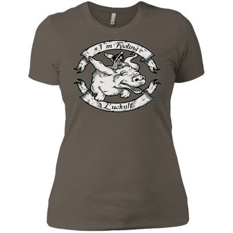T-Shirts Warm Grey / X-Small IM FEELING LUCKY Women's Premium T-Shirt