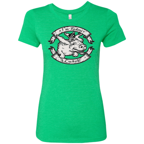 T-Shirts Envy / Small IM FEELING LUCKY Women's Triblend T-Shirt