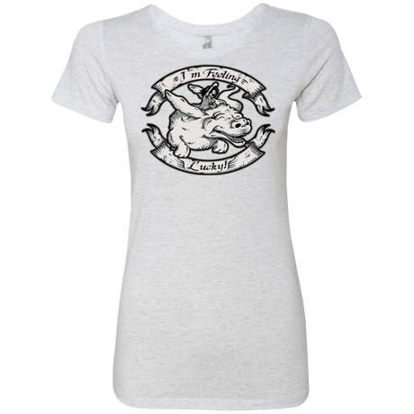 T-Shirts Heather White / Small IM FEELING LUCKY Women's Triblend T-Shirt