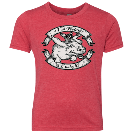 T-Shirts Vintage Red / YXS IM FEELING LUCKY Youth Triblend T-Shirt