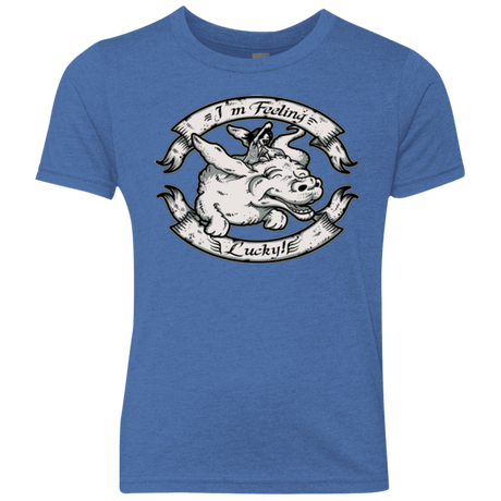 T-Shirts Vintage Royal / YXS IM FEELING LUCKY Youth Triblend T-Shirt