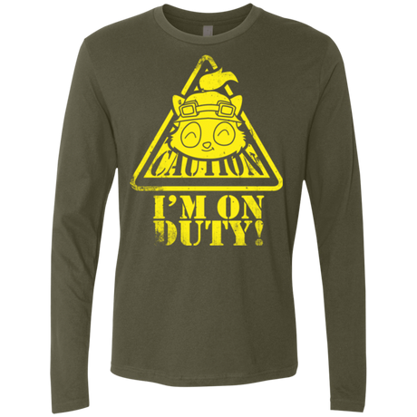 T-Shirts Military Green / Small Im on duty Men's Premium Long Sleeve