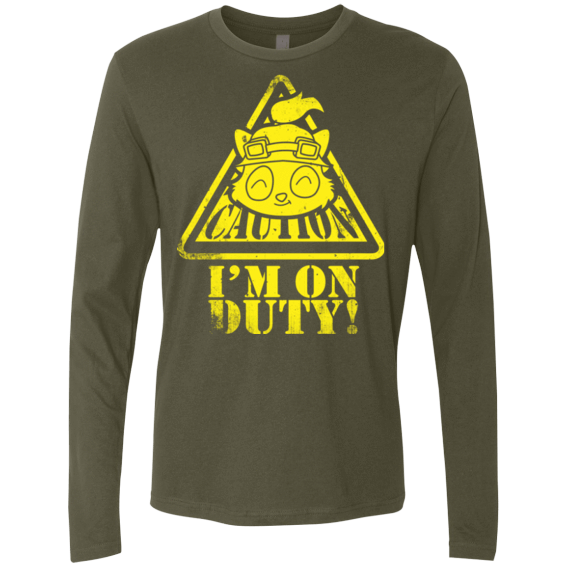 T-Shirts Military Green / Small Im on duty Men's Premium Long Sleeve