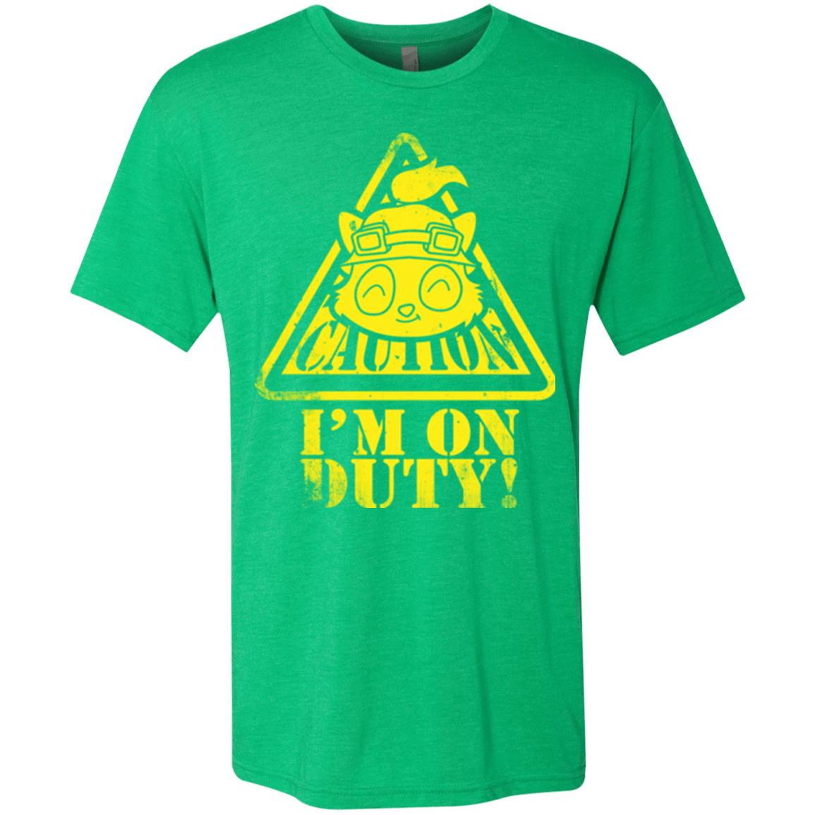 T-Shirts Envy / Small Im on duty Men's Triblend T-Shirt