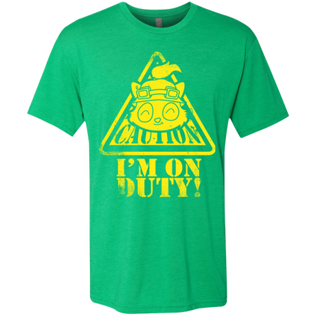 T-Shirts Envy / Small Im on duty Men's Triblend T-Shirt