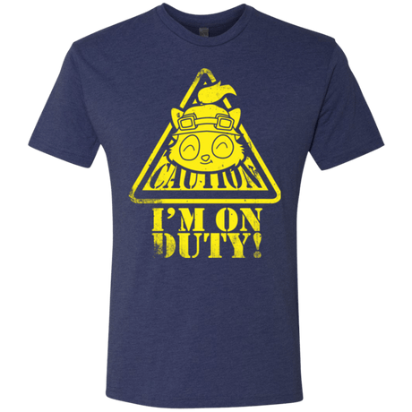 T-Shirts Vintage Navy / Small Im on duty Men's Triblend T-Shirt