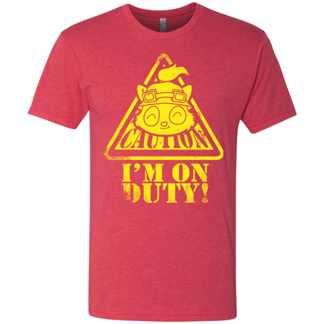 T-Shirts Vintage Red / Small Im on duty Men's Triblend T-Shirt