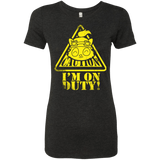T-Shirts Vintage Black / Small Im on duty Women's Triblend T-Shirt
