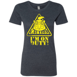T-Shirts Vintage Navy / Small Im on duty Women's Triblend T-Shirt