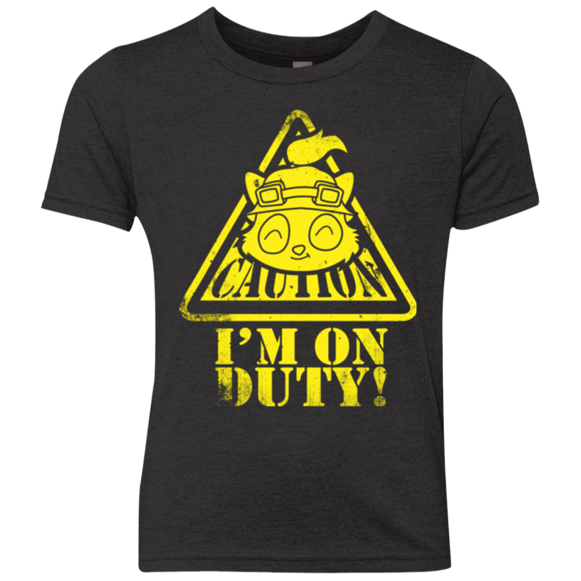 T-Shirts Vintage Black / YXS Im on duty Youth Triblend T-Shirt