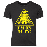 T-Shirts Vintage Black / YXS Im on duty Youth Triblend T-Shirt