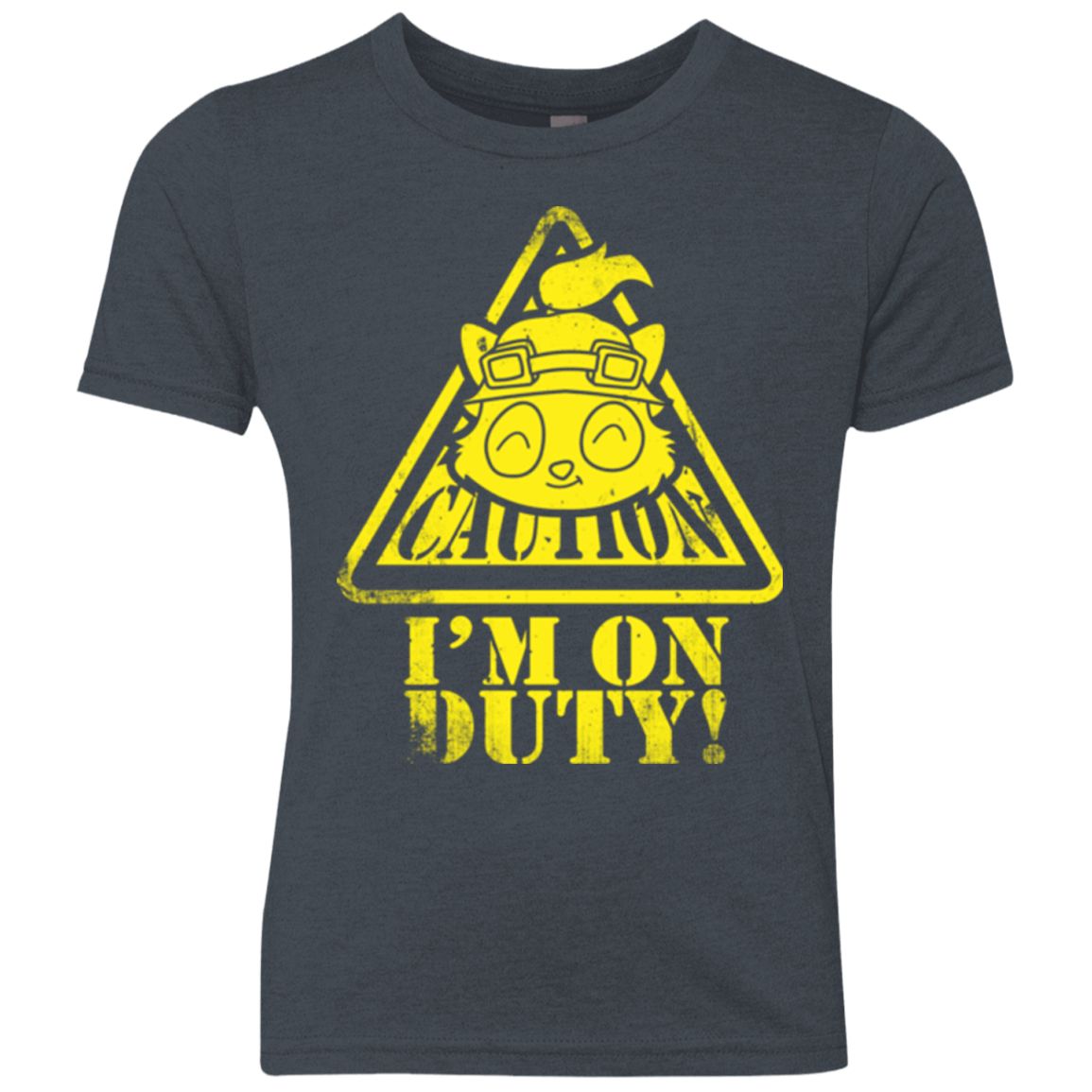 T-Shirts Vintage Navy / YXS Im on duty Youth Triblend T-Shirt