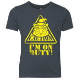 T-Shirts Vintage Navy / YXS Im on duty Youth Triblend T-Shirt