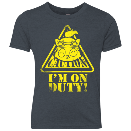 T-Shirts Vintage Navy / YXS Im on duty Youth Triblend T-Shirt