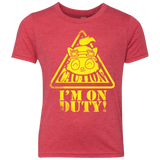 T-Shirts Vintage Red / YXS Im on duty Youth Triblend T-Shirt
