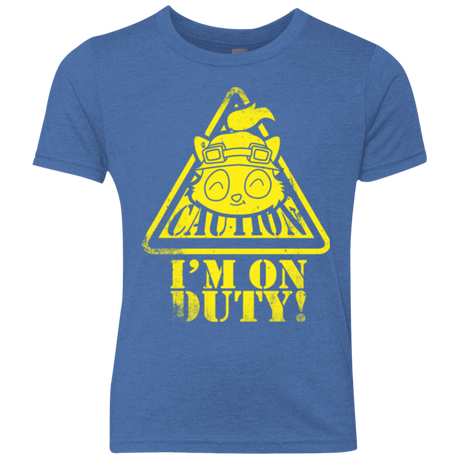 T-Shirts Vintage Royal / YXS Im on duty Youth Triblend T-Shirt