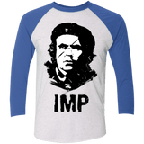 T-Shirts Heather White/Vintage Royal / X-Small IMP Men's Triblend 3/4 Sleeve