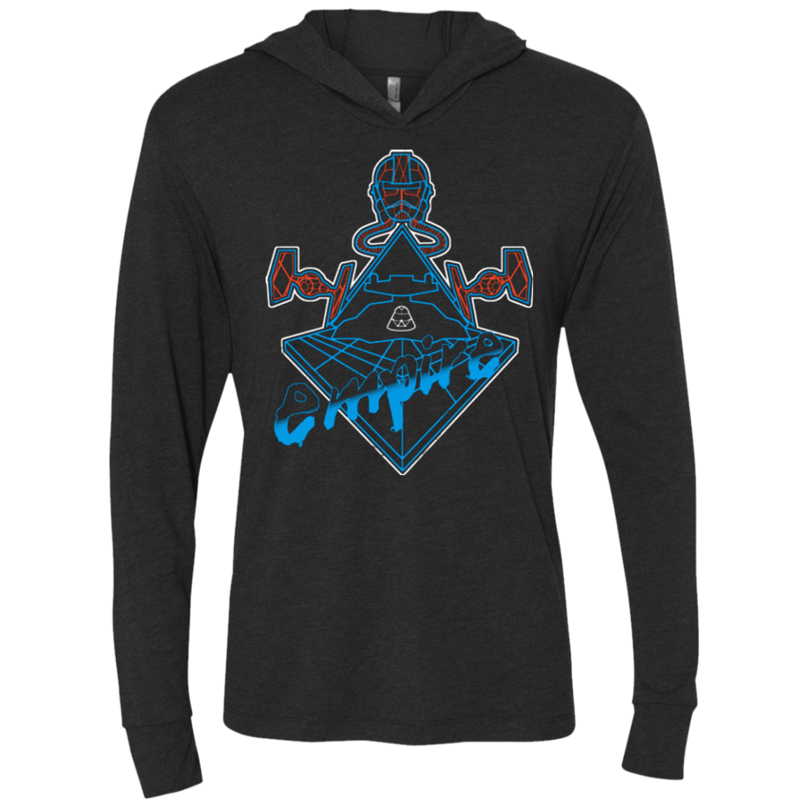 T-Shirts Vintage Black / X-Small Imperial Punk Triblend Long Sleeve Hoodie Tee