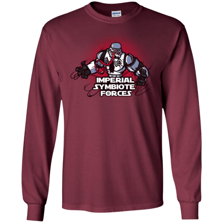 T-Shirts Maroon / S Imperial Symbiote Forces Men's Long Sleeve T-Shirt