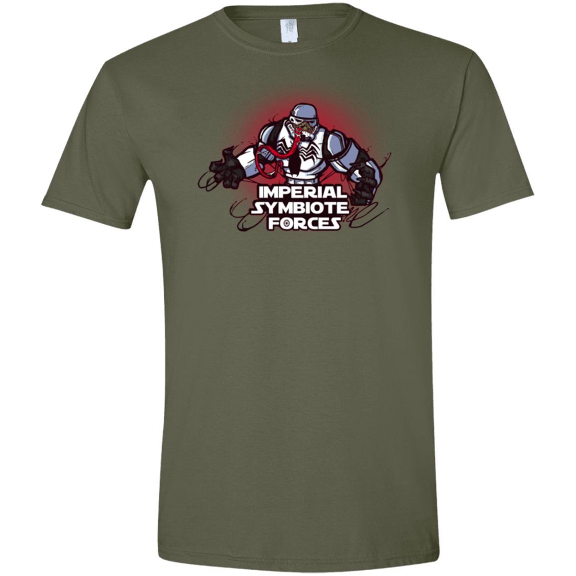 T-Shirts Military Green / S Imperial Symbiote Forces Men's Semi-Fitted Softstyle
