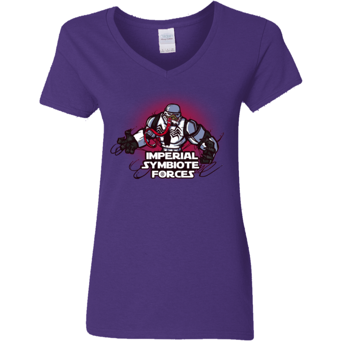 T-Shirts Purple / S Imperial Symbiote Forces Women's V-Neck T-Shirt