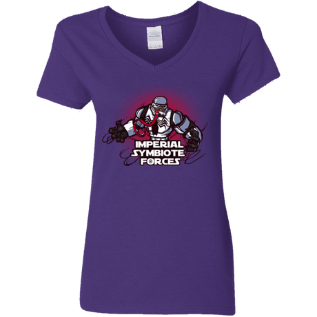 T-Shirts Purple / S Imperial Symbiote Forces Women's V-Neck T-Shirt