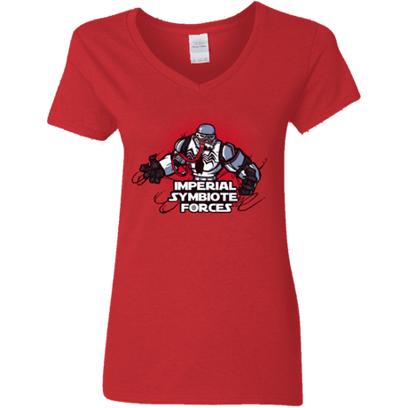 T-Shirts Red / S Imperial Symbiote Forces Women's V-Neck T-Shirt