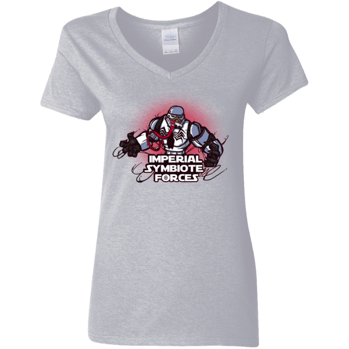 T-Shirts Sport Grey / S Imperial Symbiote Forces Women's V-Neck T-Shirt