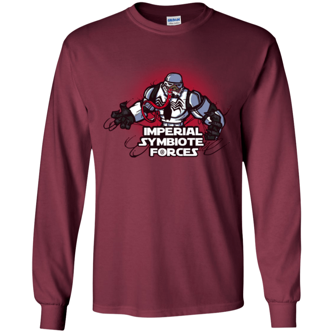 T-Shirts Maroon / YS Imperial Symbiote Forces Youth Long Sleeve T-Shirt