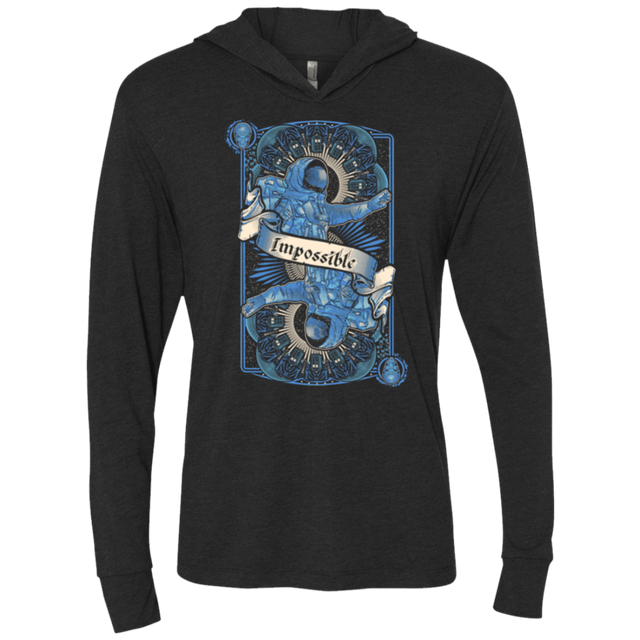 T-Shirts Vintage Black / X-Small Impossible Astronaut Triblend Long Sleeve Hoodie Tee