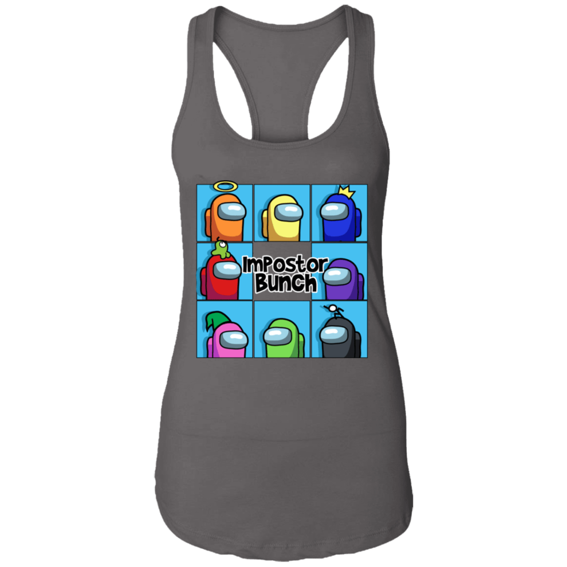 T-Shirts Dark Grey / X-Small Imposter Bunch Ladies Ideal Racerback Tank