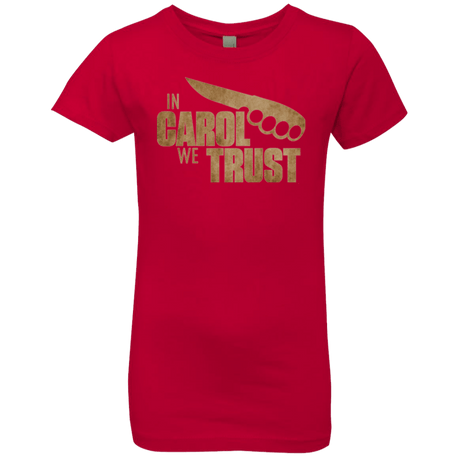 T-Shirts Red / YXS In Carol We Trust Girls Premium T-Shirt