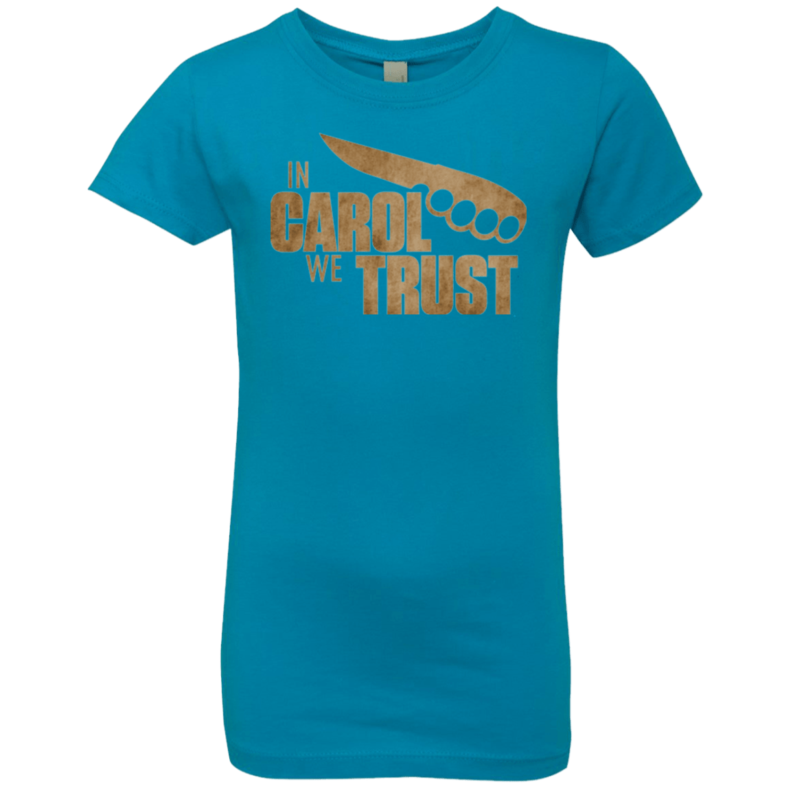 T-Shirts Turquoise / YXS In Carol We Trust Girls Premium T-Shirt