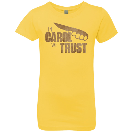 T-Shirts Vibrant Yellow / YXS In Carol We Trust Girls Premium T-Shirt