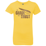 T-Shirts Vibrant Yellow / YXS In Carol We Trust Girls Premium T-Shirt