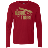 T-Shirts Cardinal / Small In Carol We Trust Men's Premium Long Sleeve