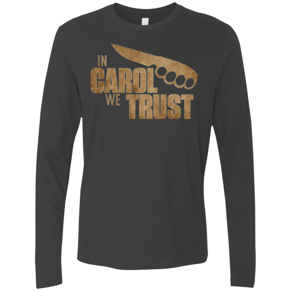 T-Shirts Heavy Metal / Small In Carol We Trust Men's Premium Long Sleeve